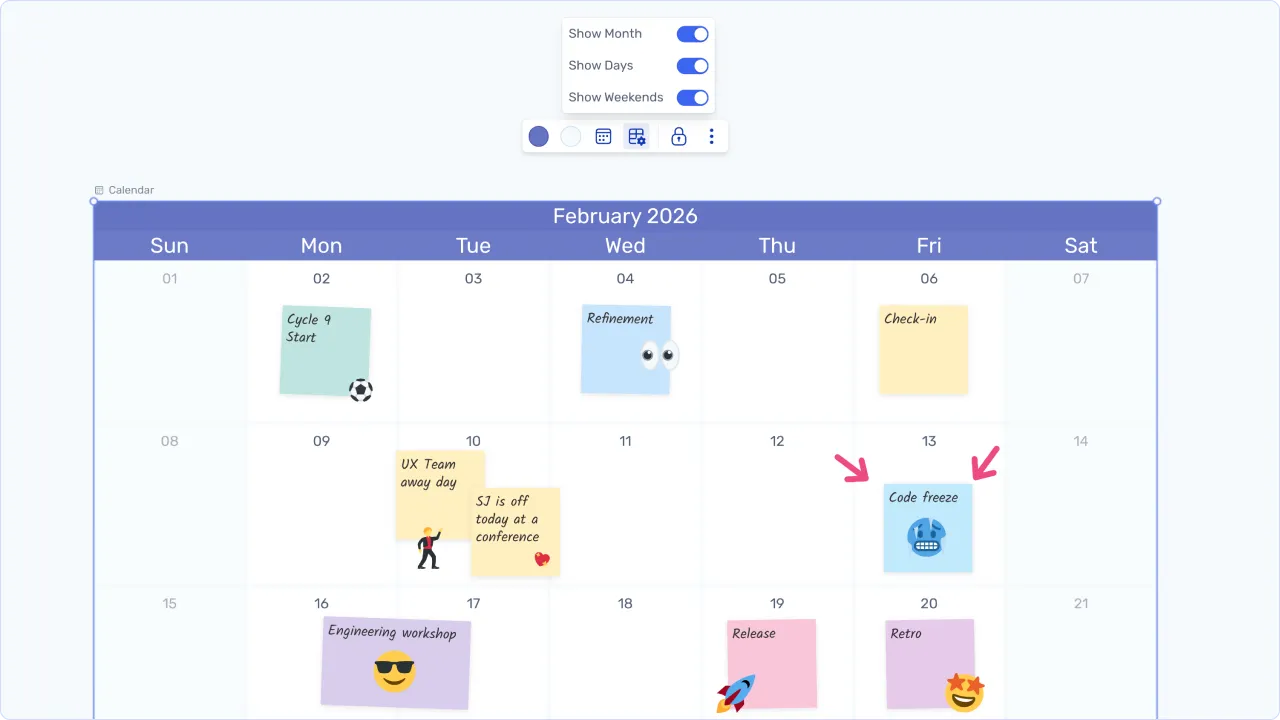 New Calendar and Object Tray, improvements to Connectors, more Shapes