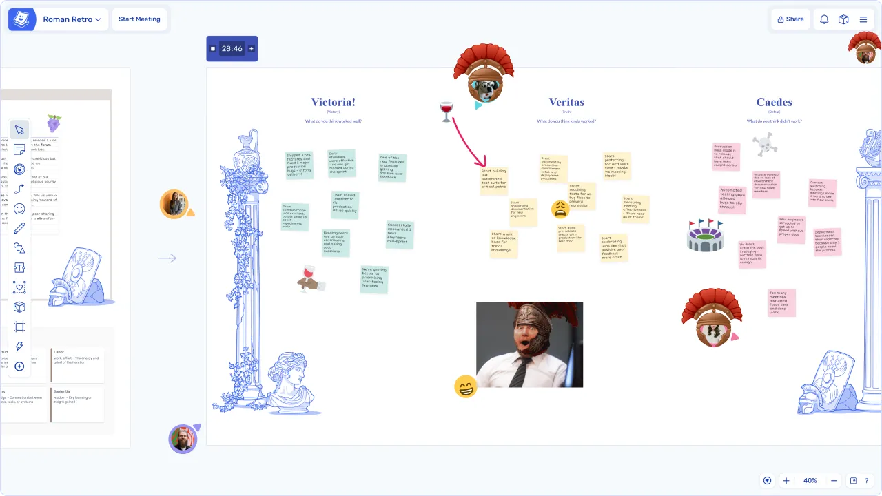 Roman Retro, Planning Boards and AI Sticky Sorting